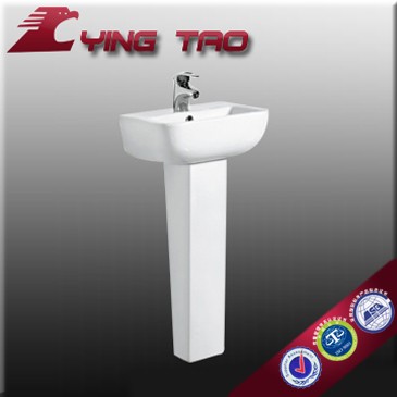 square sink new design white wash pedestal basin counter wash basin in stand with faucet